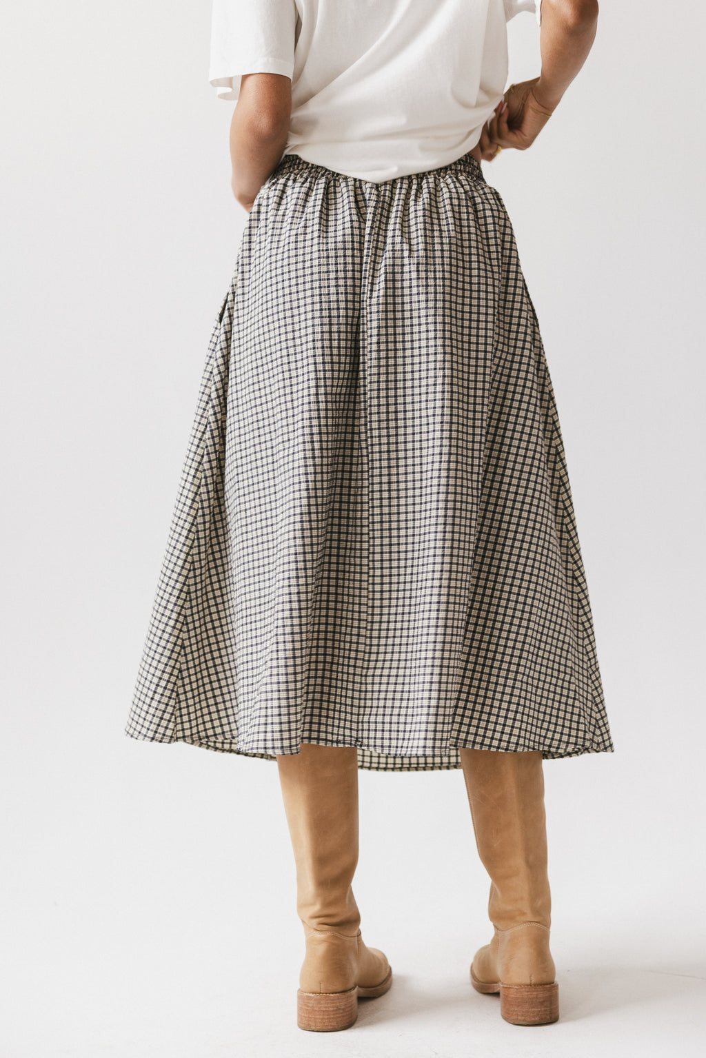 Braxton Plaid Midi Skirt