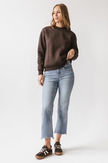 Marie Oversized Sweatshirt in Brown - FINAL SALE