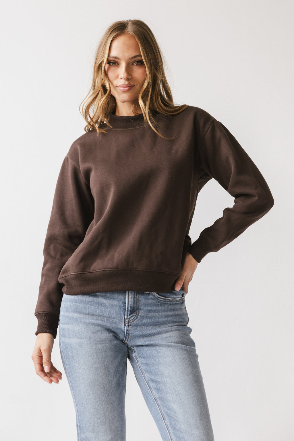 Marie Oversized Sweatshirt in Brown - FINAL SALE