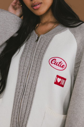 Paula Oversized Jacket in Grey - FINAL SALE