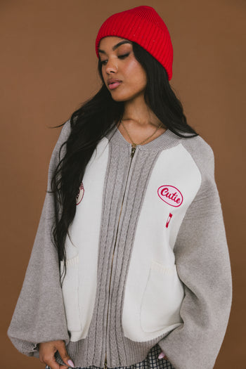 Paula Oversized Jacket in Grey - FINAL SALE