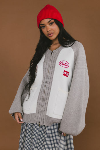 Paula Oversized Jacket in Grey - FINAL SALE