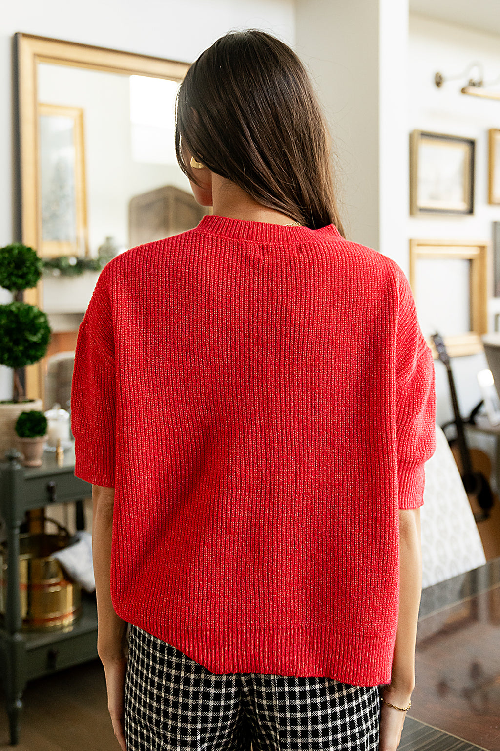 Leah Knit Cardigan in Red - FINAL SALE