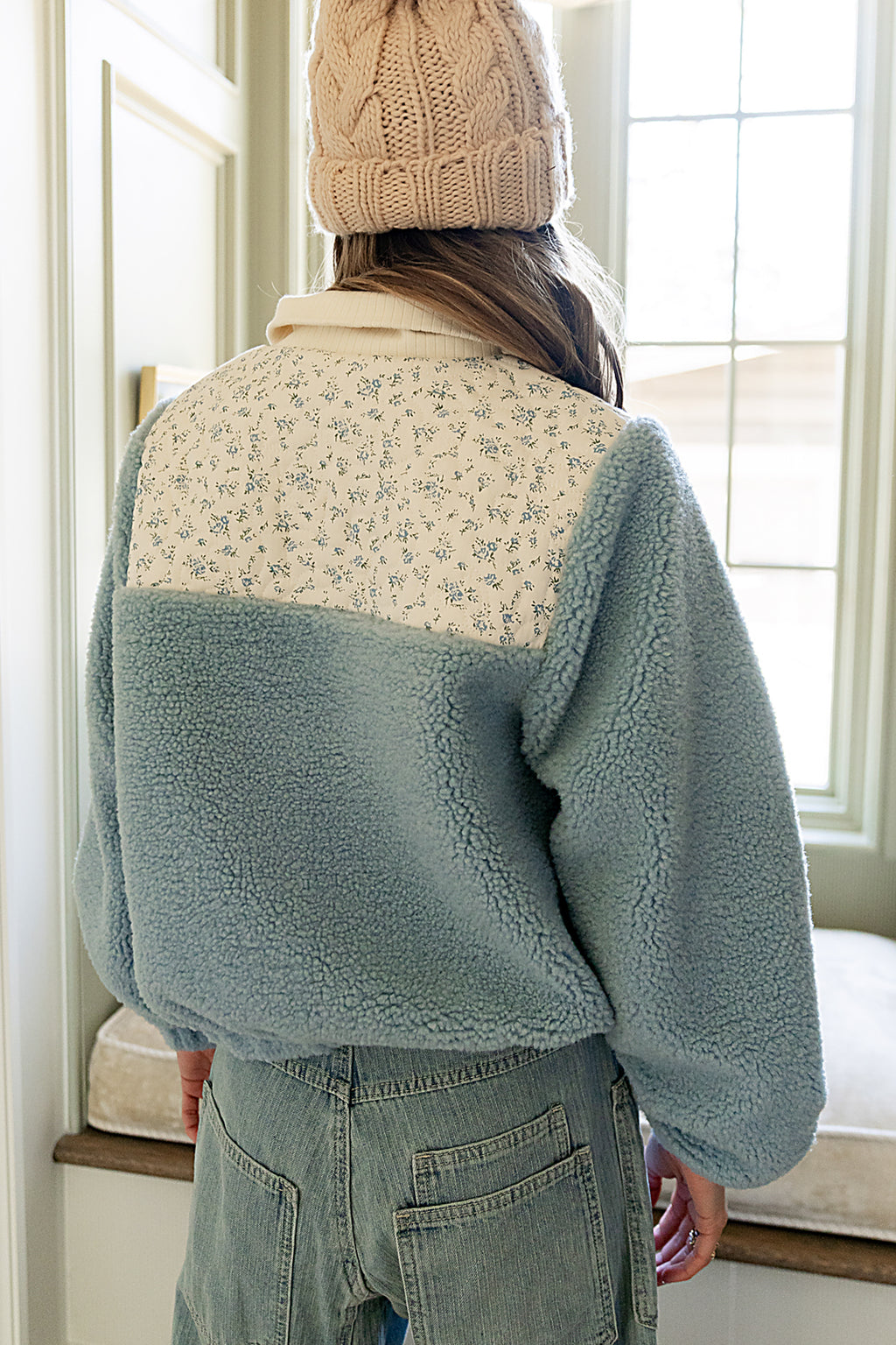 Frosty Mixed Media Jacket