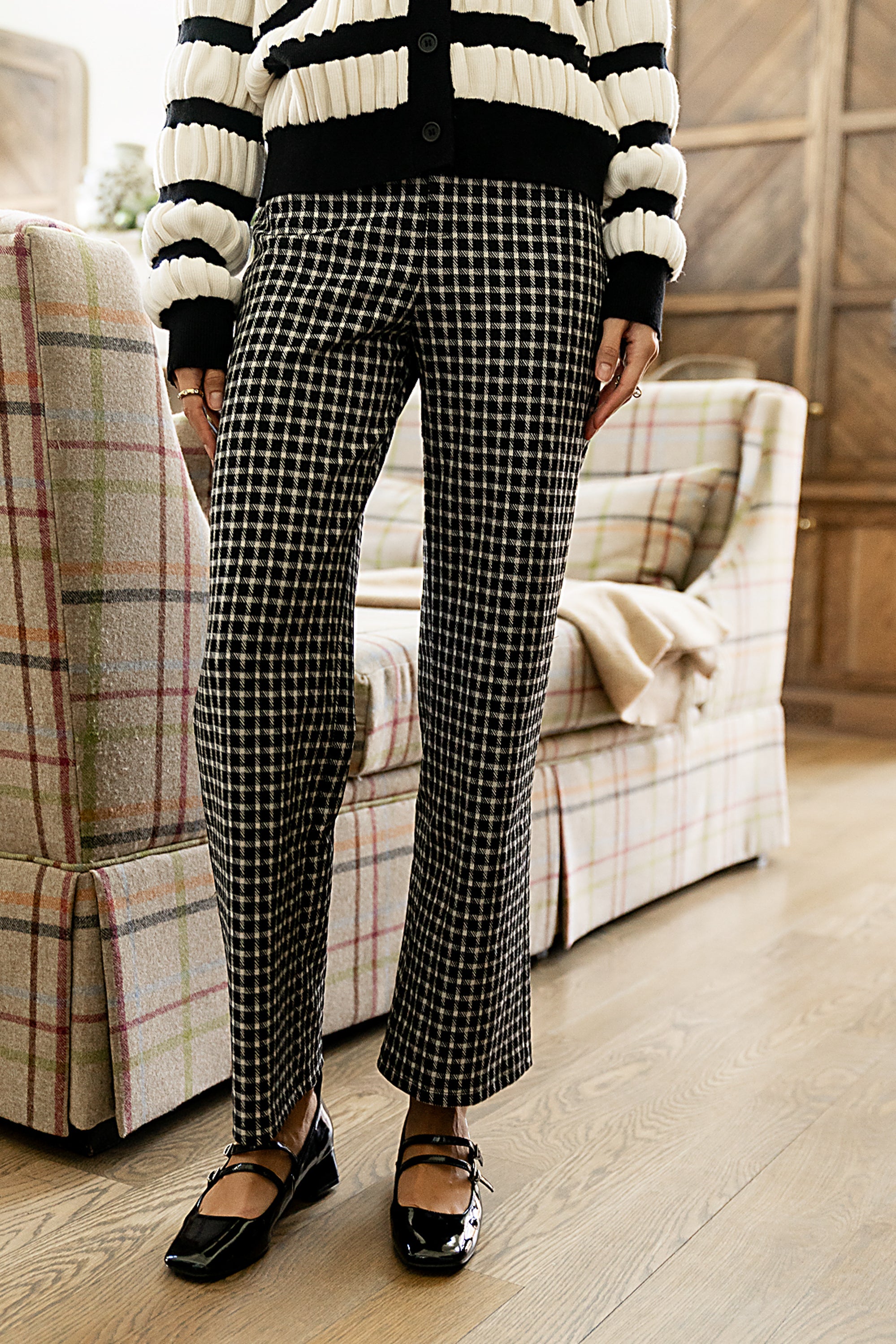 Constance Plaid Wide Leg Pants - FINAL SALE