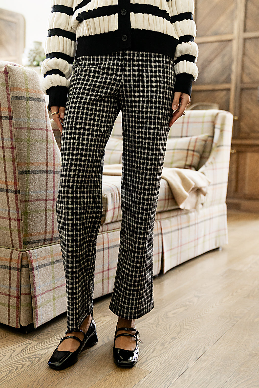Constance Plaid Wide Leg Pants - FINAL SALE Constance Plaid Wide Leg Pants - FINAL SALE