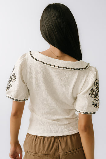 Jamie Embroidered Top