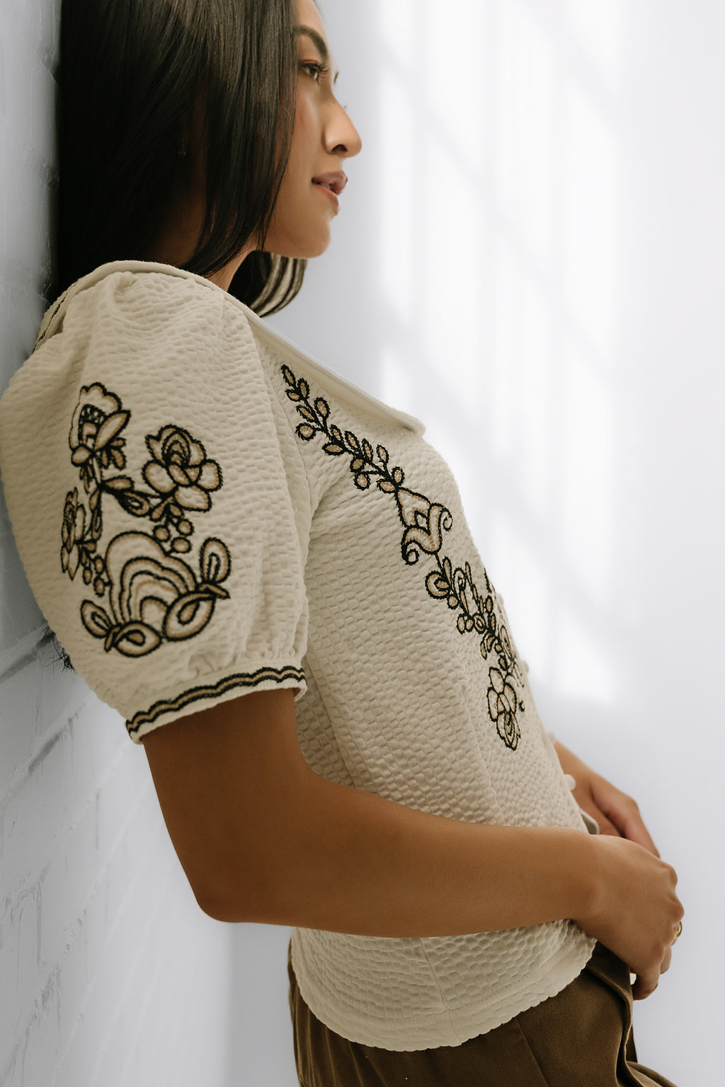 Jamie Embroidered Top