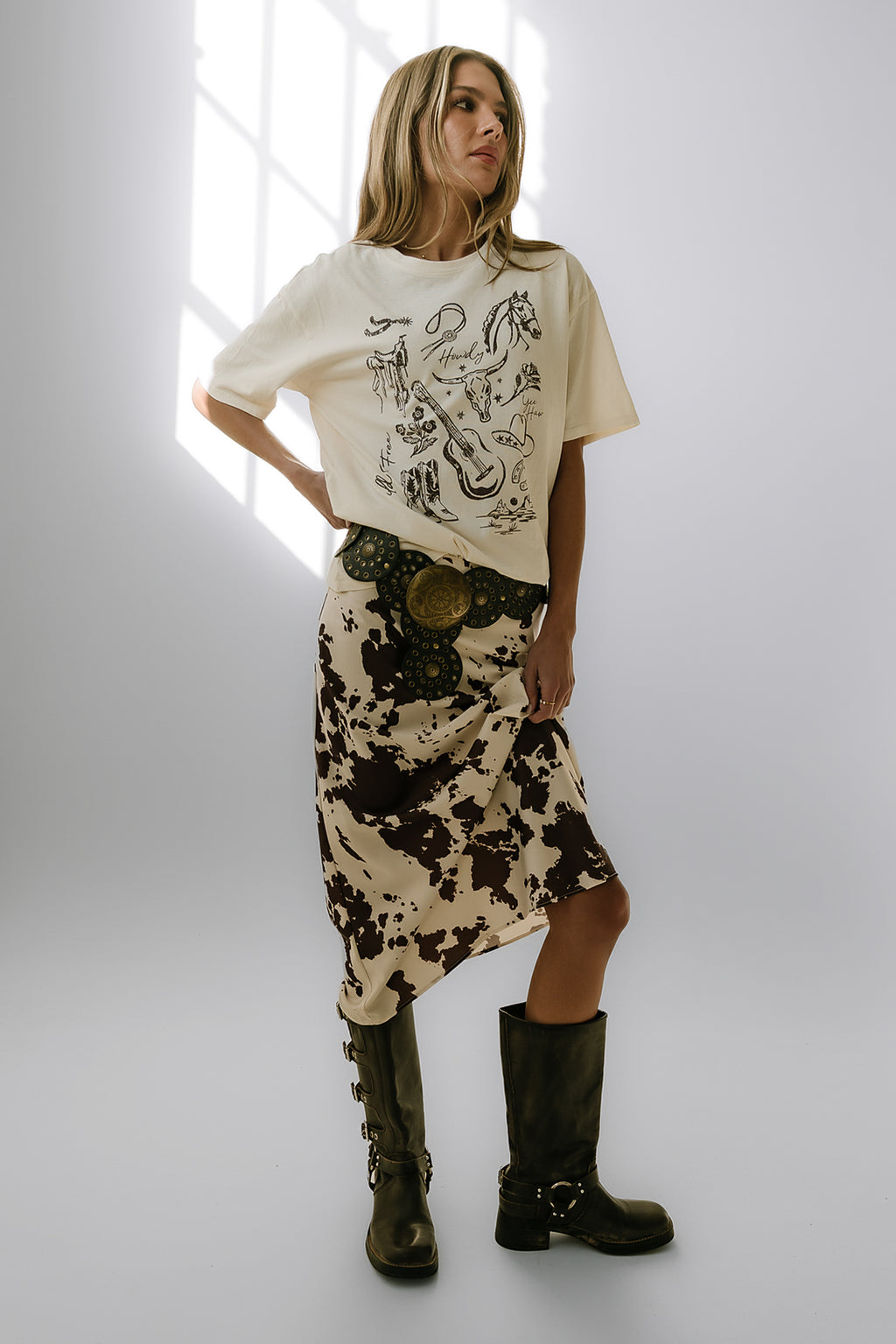 Western Oversized Graphic Tee - FINAL SALE