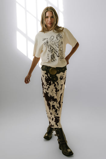 Western Oversized Graphic Tee - FINAL SALE