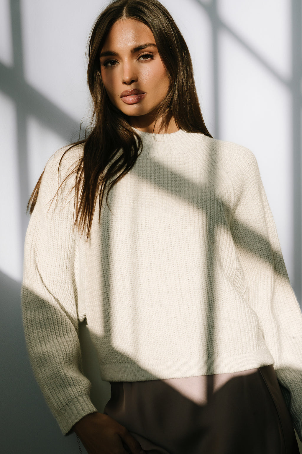 Shayla Knit Sweater in Ivory - FINAL SALE