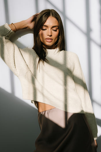 Shayla Knit Sweater in Ivory - FINAL SALE