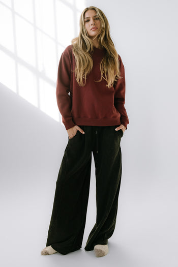 Sweatshirt in Burgundy