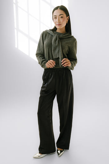 Wide Leg Pants in Black