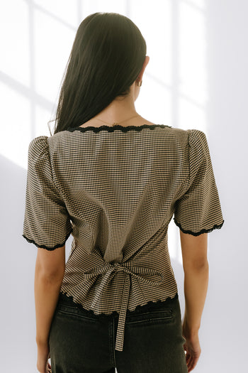 Marrel Gingham Blouse
