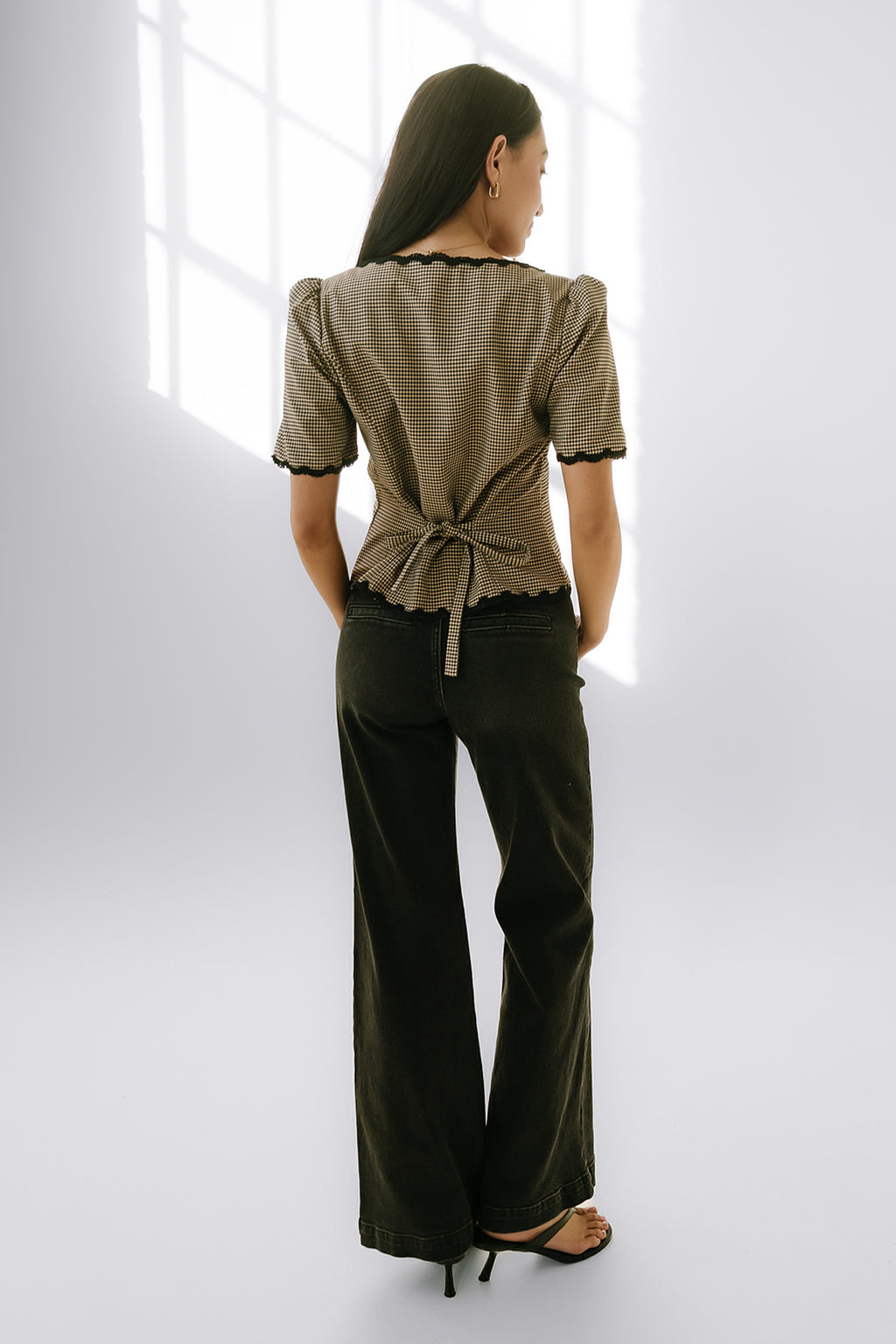 Marrel Gingham Blouse