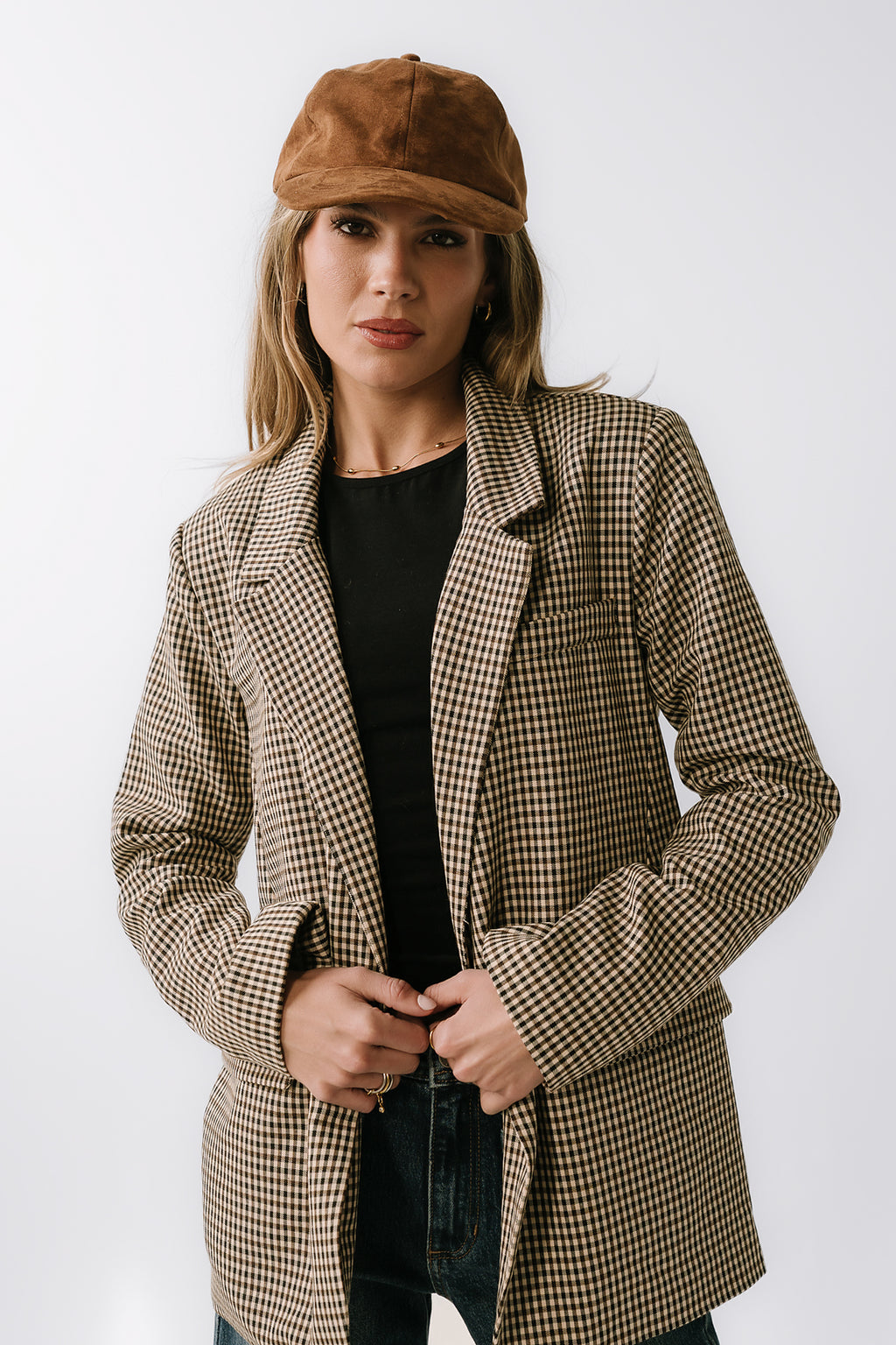 Carie Gingham Blazer - FINAL SALE