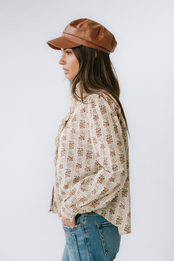 Markel Lace Trim Blouse - FINAL SALE