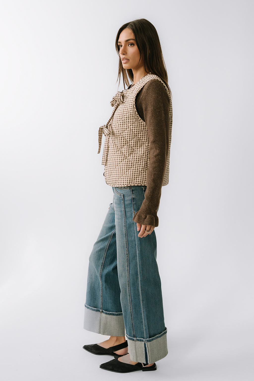Vanessa Gingham Vest - FINAL SALE