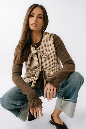 Vanessa Gingham Vest - FINAL SALE