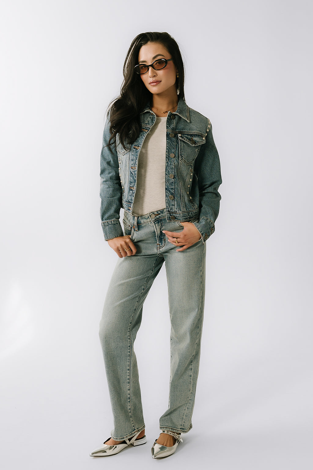 Majorca Studded Denim Jacket