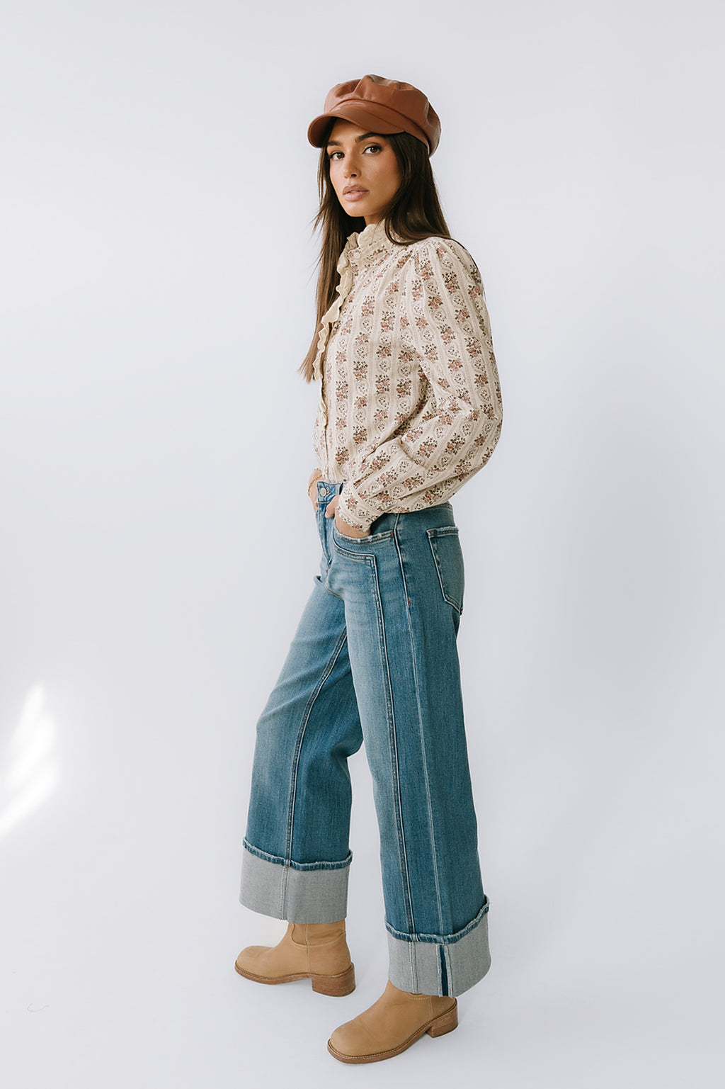 Markel Lace Trim Blouse - FINAL SALE