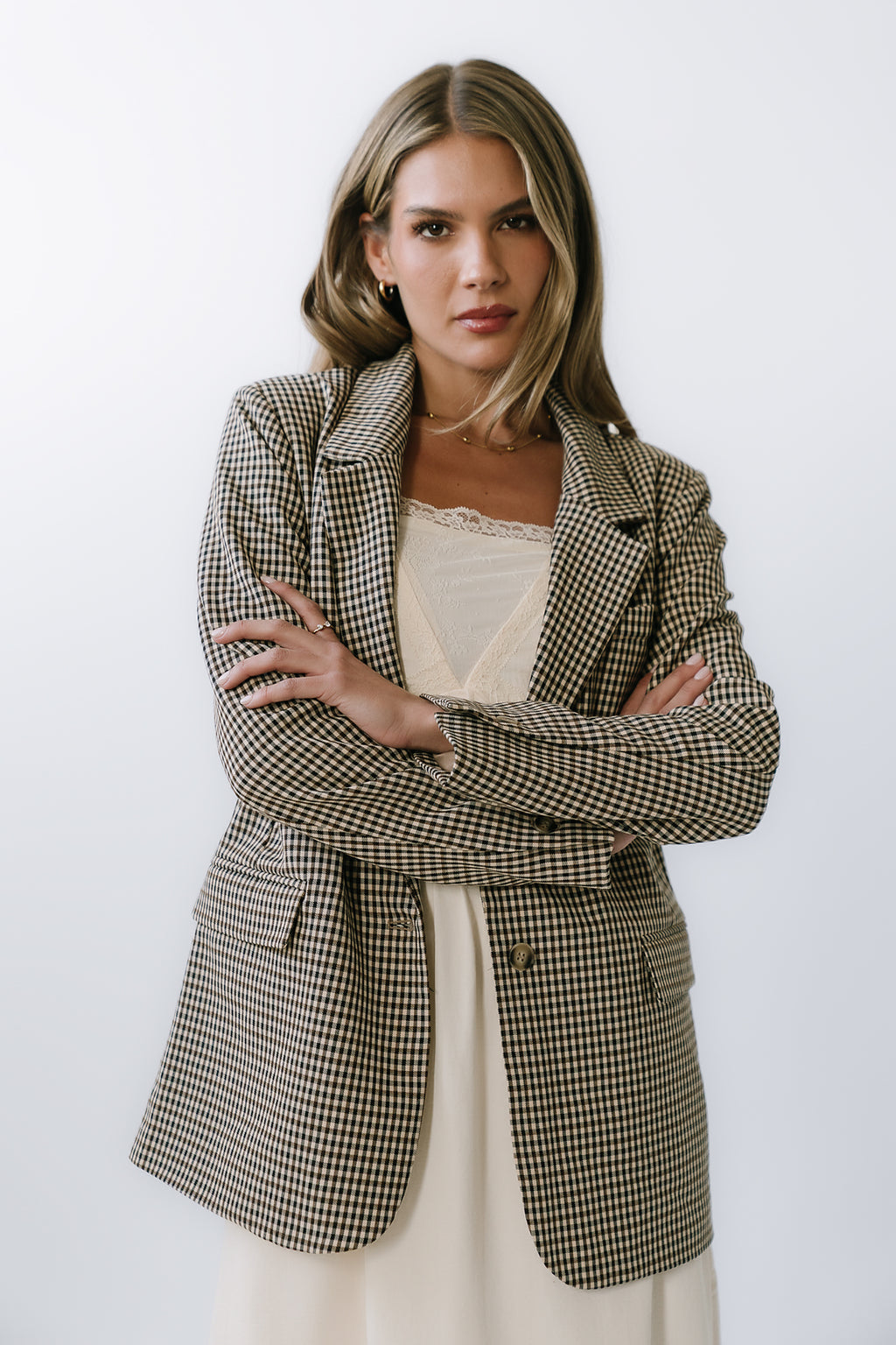 Carie Gingham Blazer - FINAL SALE