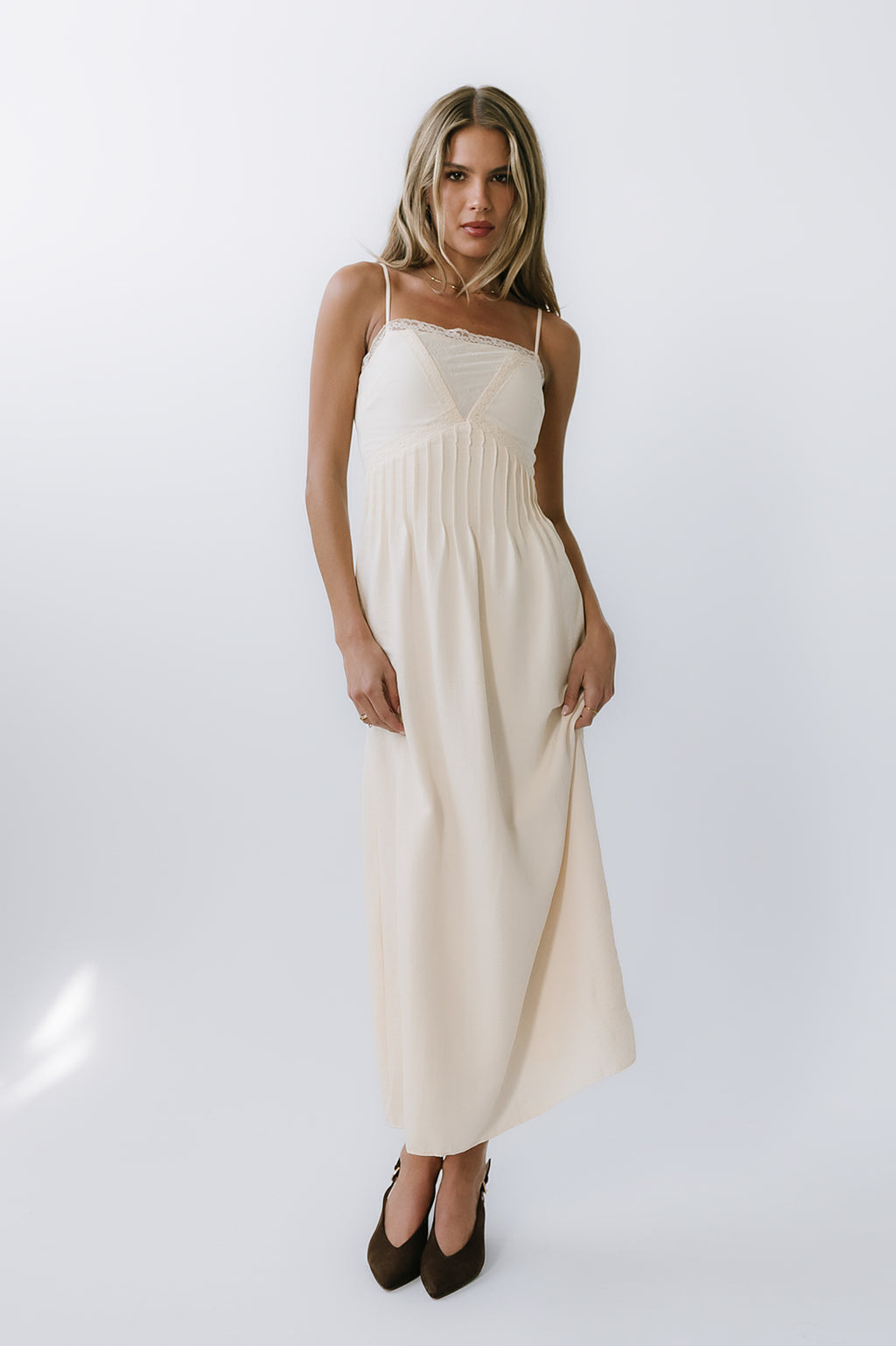 Kera Pleated Maxi Dress