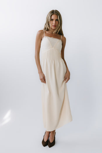 Kera Pleated Maxi Dress