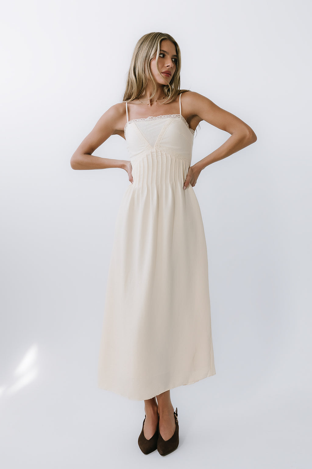 Kera Pleated Maxi Dress