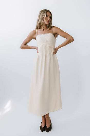 Kera Pleated Maxi Dress