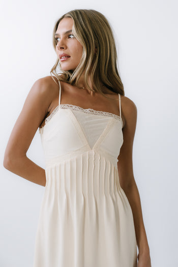 Kera Pleated Maxi Dress