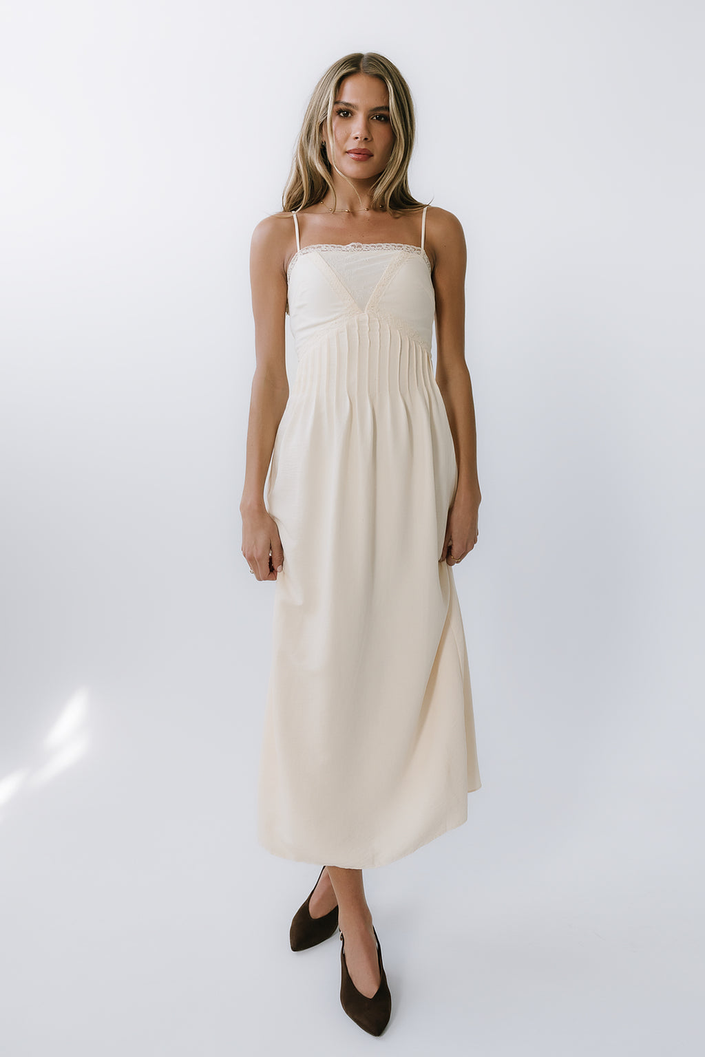 Kera Pleated Maxi Dress
