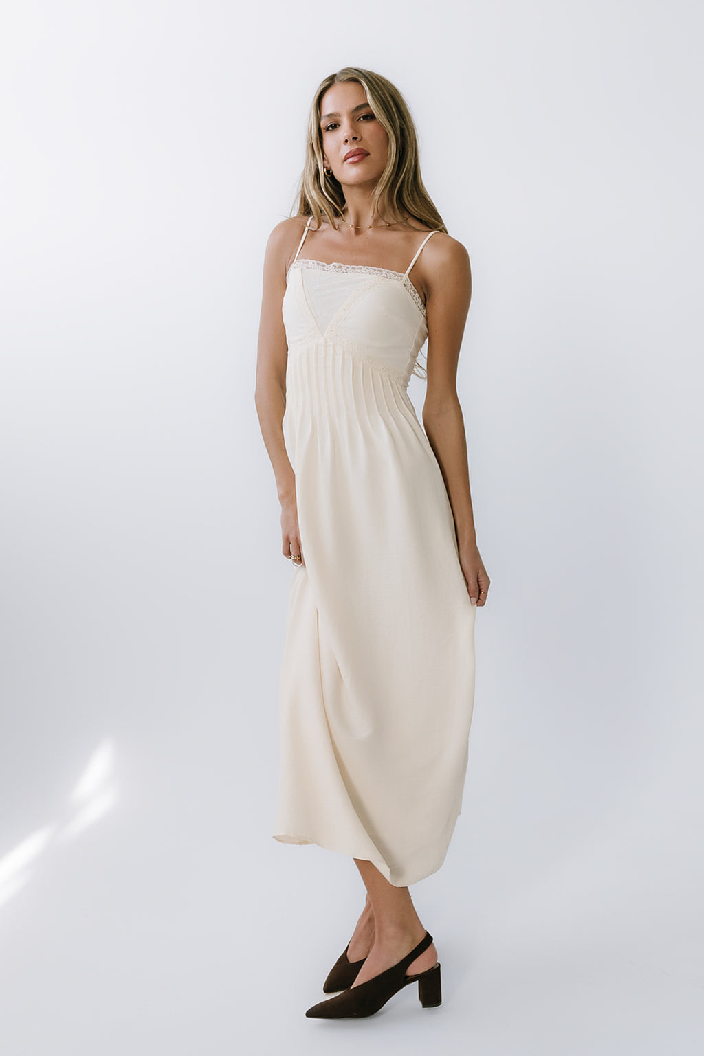 Kera Pleated Maxi Dress