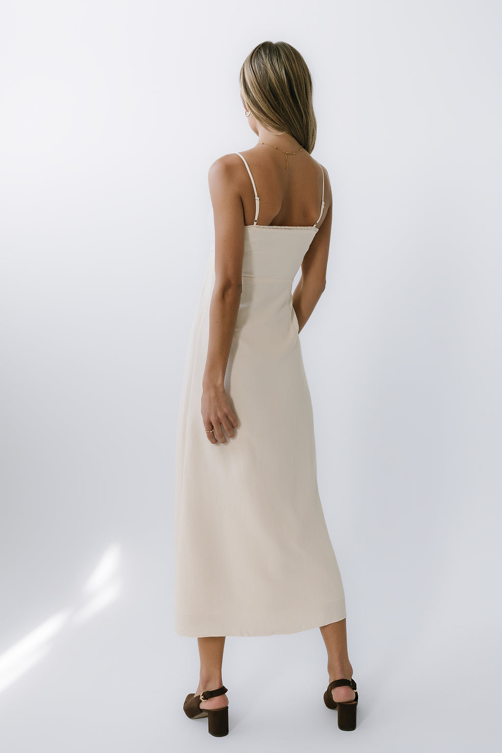 beige korbela maxi dress Korbela Dress - Beige | Women's Linen Midi Dress