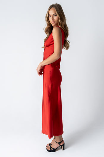 Kesley Maxi Dress in Red