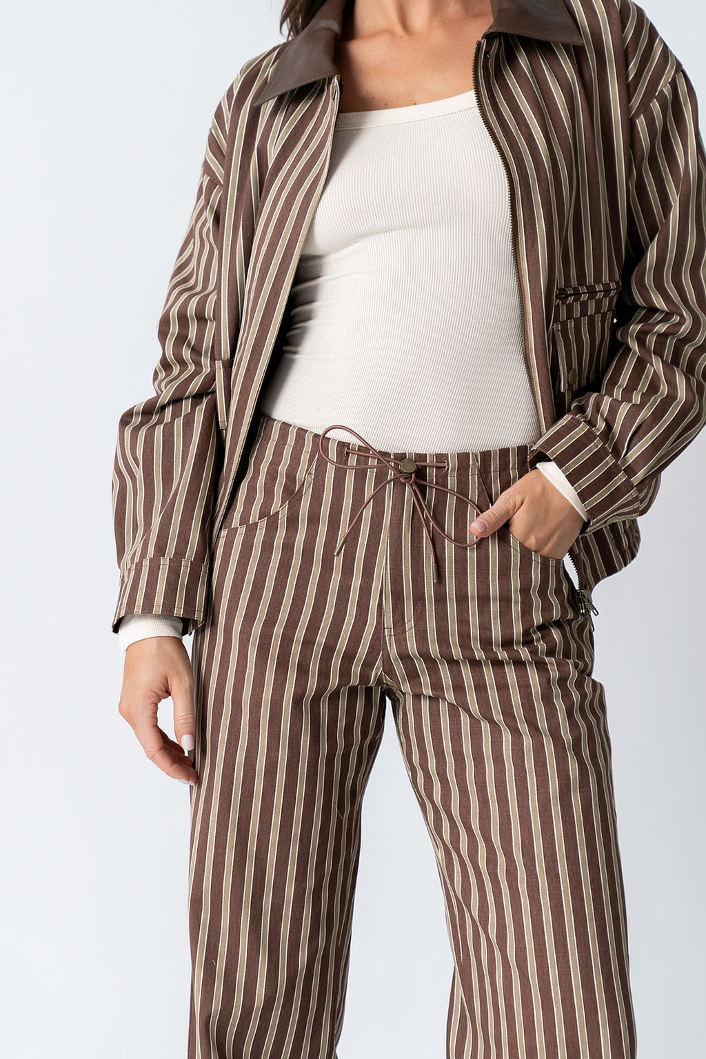 Carla Striped Wide Leg Pants - FINAL SALE