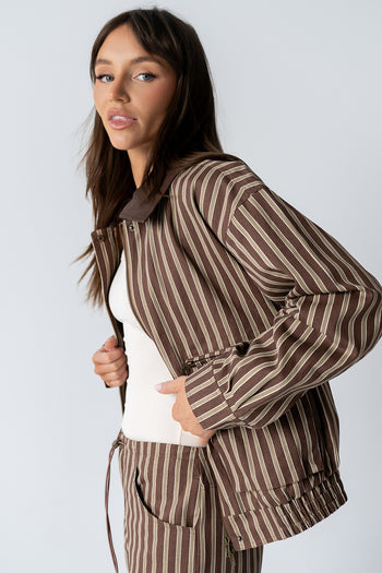 Carla Striped Utility Jacket - FINAL SALE