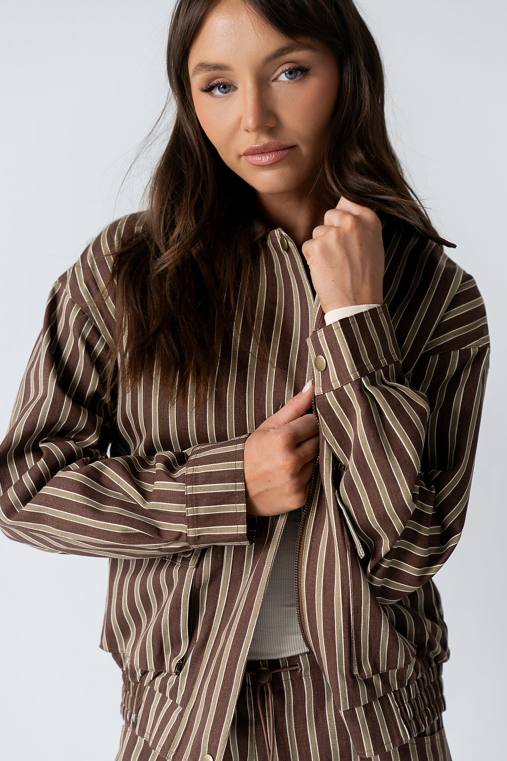 Carla Striped Utility Jacket - FINAL SALE