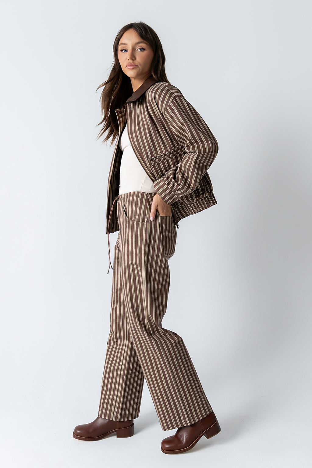 Carla Striped Wide Leg Pants - FINAL SALE