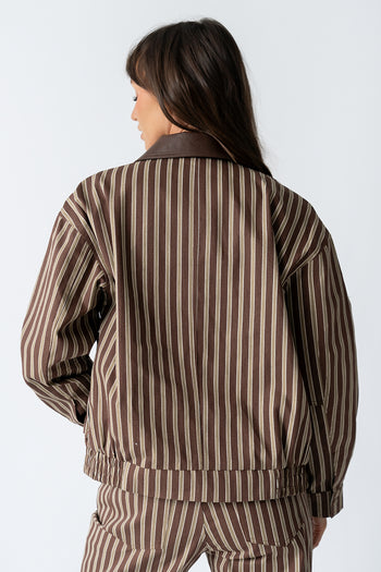 Carla Striped Utility Jacket - FINAL SALE