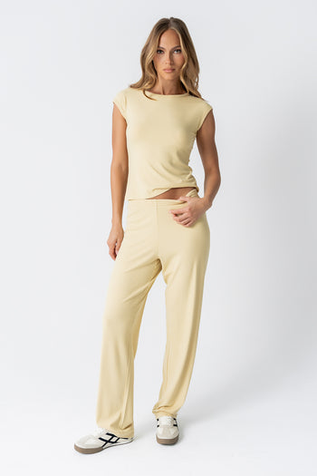 Jordanna Knit Top in Yellow