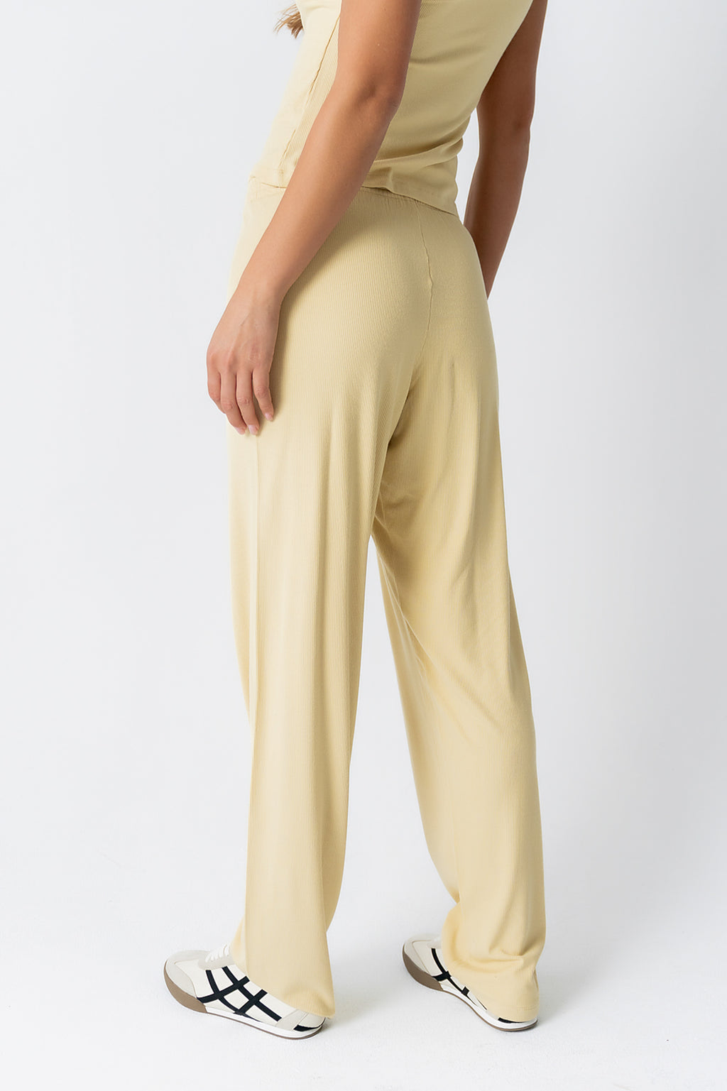 Jordanna Wide Leg Pants in Yellow