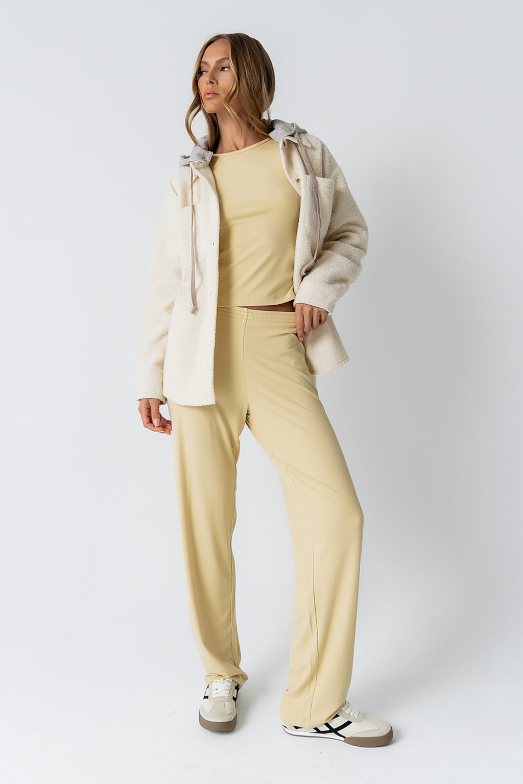 Jordanna Wide Leg Pants in Yellow