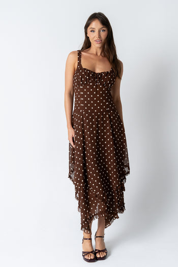 Katalina Polka Dot Maxi Dress