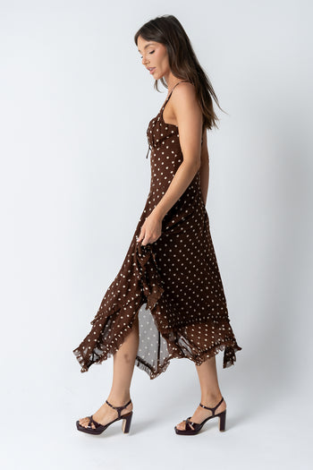 Katalina Polka Dot Maxi Dress