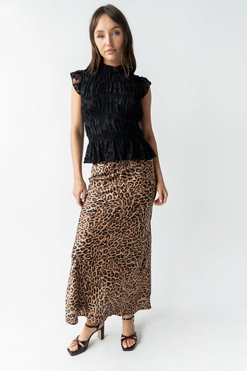 Rodney Smocked Blouse in Black - FINAL SALE