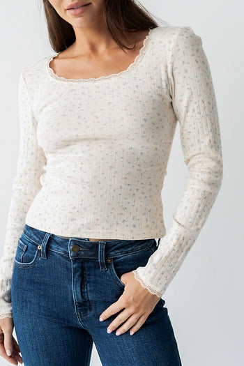 Archie Floral Top in Multi