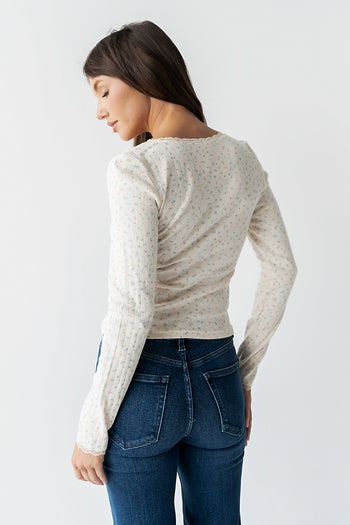 Archie Floral Top in Multi