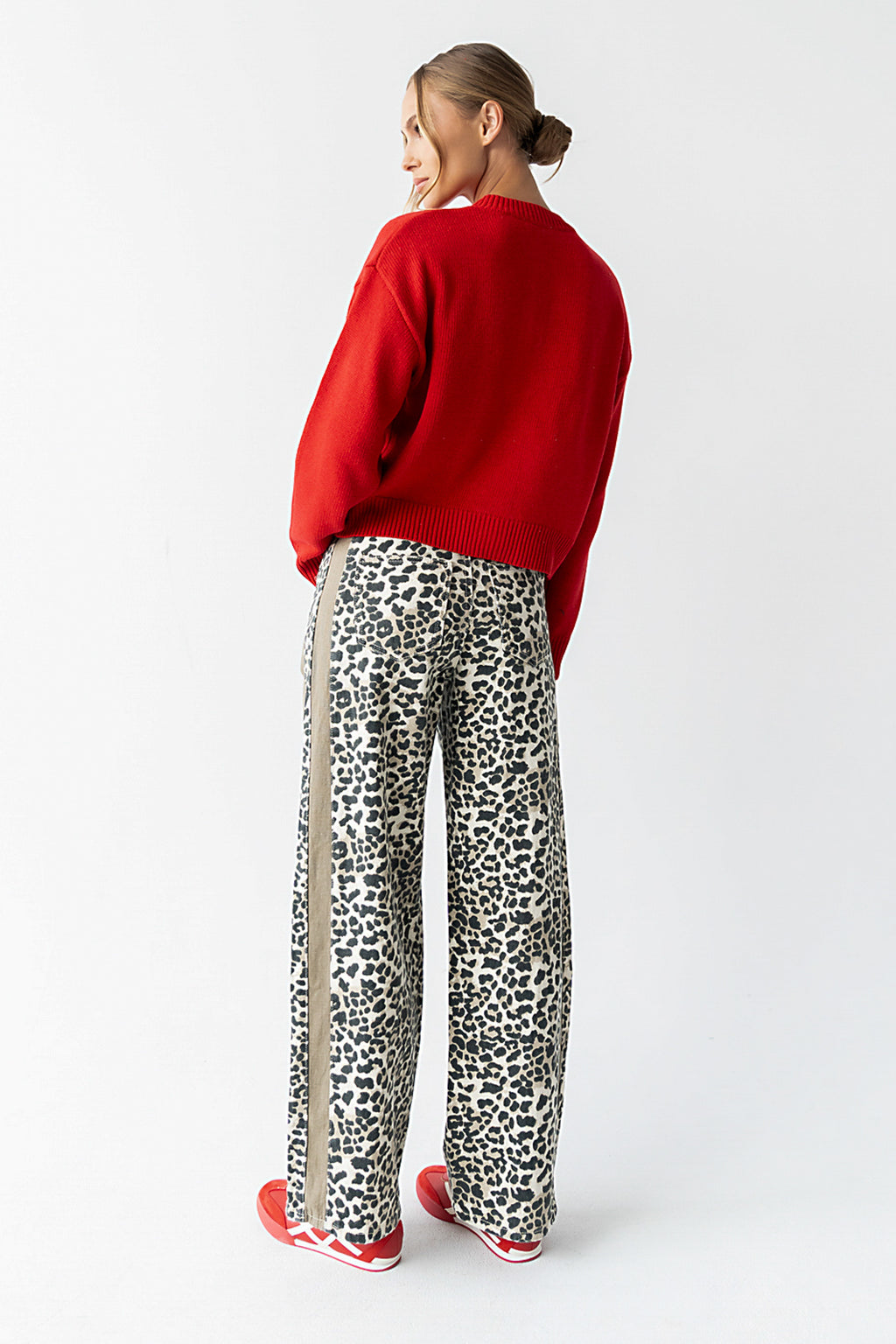 Kasen Knit Cardigan in Red - FINAL SALE